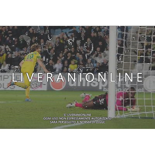 Joie Fernando ARISTEGUIETA - 17.12.2013 - Nantes / Auxerre - 1/8Finale Coupe de la Ligue Photo : Vincent Michel / Icon Sport AG ALDO LIVERANI SAS ONLY ITALY