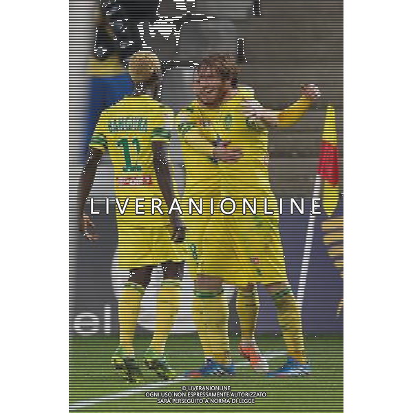 Joie Fernando ARISTEGUIETA - 17.12.2013 - Nantes / Auxerre - 1/8Finale Coupe de la Ligue Photo : Vincent Michel / Icon Sport AG ALDO LIVERANI SAS ONLY ITALY