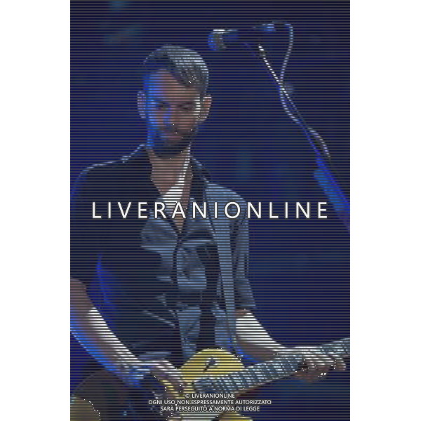 Placebo - Stefan Olsdal - bass guitar, guitars, keyboards, backing vocals performing live in concert at the O2 Brixton Academy, London, United Kingdom Date: 16/12/2013 @Photoshot/Ag. Aldo Liverani s.a.s.-Only Italy-Editorial Use Only