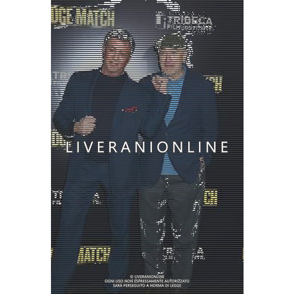Sylvester Stallone and Robert De Niro attend the World Premiere of \'Grudge Match\' at the Ziegfeld Theatre in New Yok City on December 16, 2013. @Photoshot/Ag. Aldo Liverani s.a.s.-Only Italy-Editorial Use Only