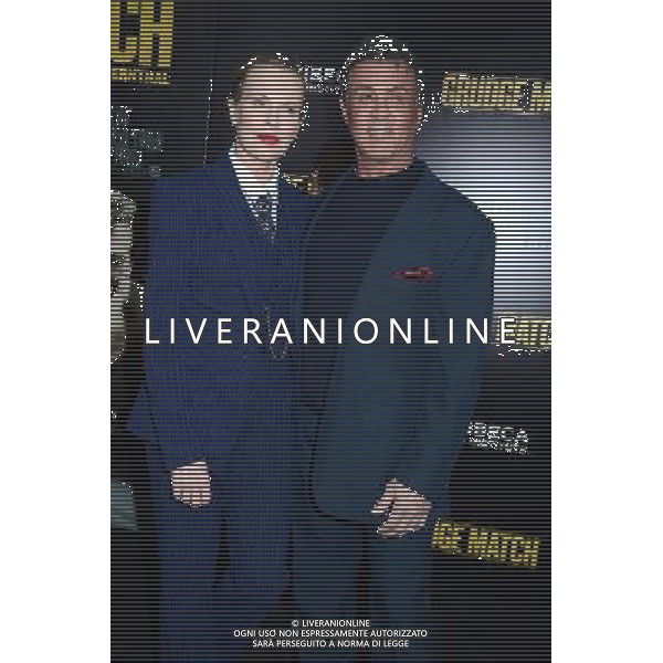 Sylvester Stallone and Kim Basinger attend the World Premiere of \'Grudge Match\' at the Ziegfeld Theatre in New Yok City on December 16, 2013. @Photoshot/Ag. Aldo Liverani s.a.s.-Only Italy-Editorial Use Only