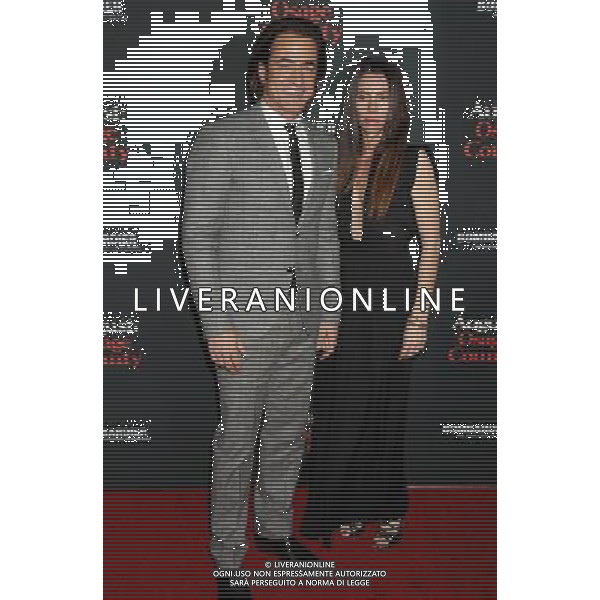 Dermot Mulroney and wife Tharita Cutulle \'August : Osage County\' Los Angeles Premiere at the Premiere House at Regal Cinemas L.A. LIVE December 16, 2013 - Los Angeles, California 