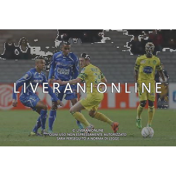 Axel NGANDO / Jordan VERETOUT - 17.12.2013 - Nantes / Auxerre - 1/8Finale Coupe de la Ligue Photo : Vincent Michel / Icon Sport AG ALDO LIVERANI SAS ONLY ITALY