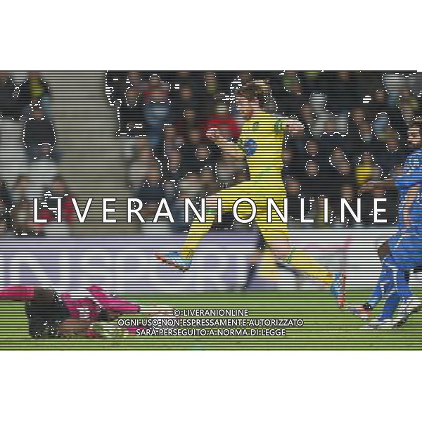 Fernando ARISTEGUIETA / Donovan LEON - 17.12.2013 - Nantes / Auxerre - 1/8Finale Coupe de la Ligue Photo : Vincent Michel / Icon Sport AG ALDO LIVERANI SAS ONLY ITALY