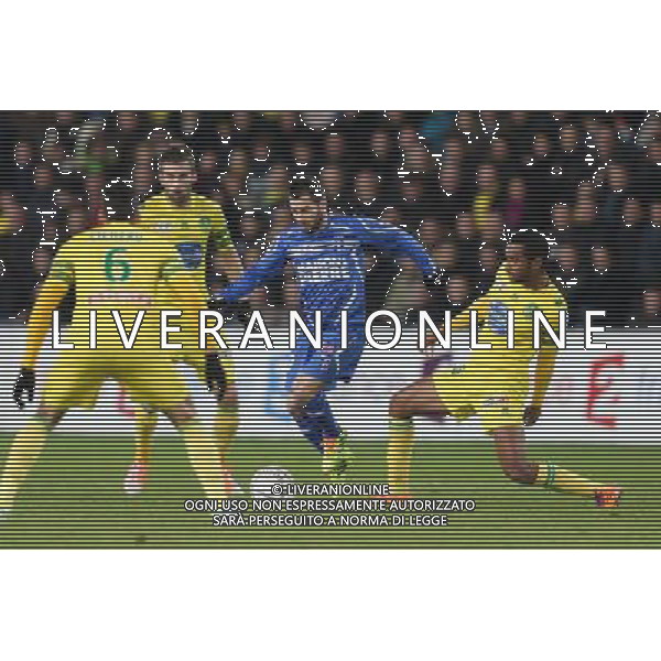 Frederic SAMMARITANO / Levy DJIDJI - 17.12.2013 - Nantes / Auxerre - 1/8Finale Coupe de la Ligue Photo : Vincent Michel / Icon Sport AG ALDO LIVERANI SAS ONLY ITALY