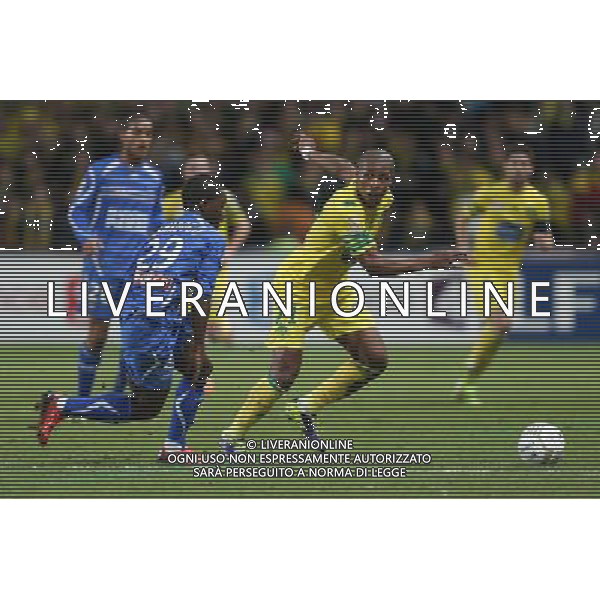 Johan AUDEL / Souleymane SAWADOGO - 17.12.2013 - Nantes / Auxerre - 1/8Finale Coupe de la Ligue Photo : Vincent Michel / Icon Sport AG ALDO LIVERANI SAS ONLY ITALY