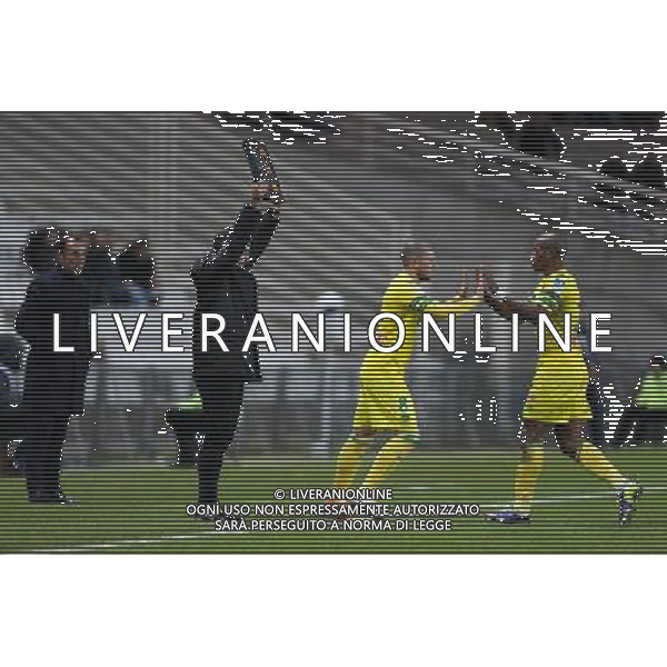 Johan AUDEL / Vincent BESSAT - 17.12.2013 - Nantes / Auxerre - 1/8Finale Coupe de la Ligue Photo : Vincent Michel / Icon Sport AG ALDO LIVERANI SAS ONLY ITALY