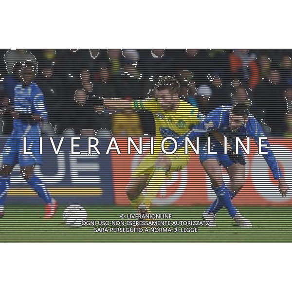 Lucas DEAUX / Thomas MONCONDUIT - 17.12.2013 - Nantes / Auxerre - 1/8Finale Coupe de la Ligue Photo : Vincent Michel / Icon Sport AG ALDO LIVERANI SAS ONLY ITALY