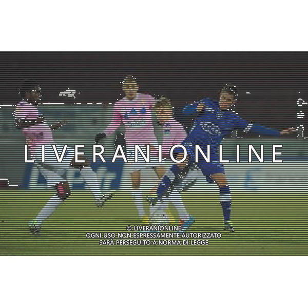 Daniel WASS / Romaini ACHILLI - 18.12.2013 - Evian Thonon / Bastia - 1/8Finale de Coupe de la Ligue - Photo : Jean Paul Thomas / Icon Sport AG ALDO LIVERANI SAS ONLY ITALY