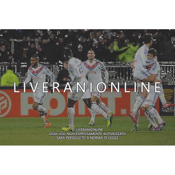 Joie Lyon - Alexandre LACAZETTE - 18.12.2013 - Lyon / Reims - 1/8Finale - Coupe de la Ligue Photo : Jean Paul Thomas / Icon Sport *** Local Caption *** AG ALDO LIVERANI SAS ONLY ITALY *** Local Caption *** AG ALDO LIVERANI SAS ONLY ITALY
