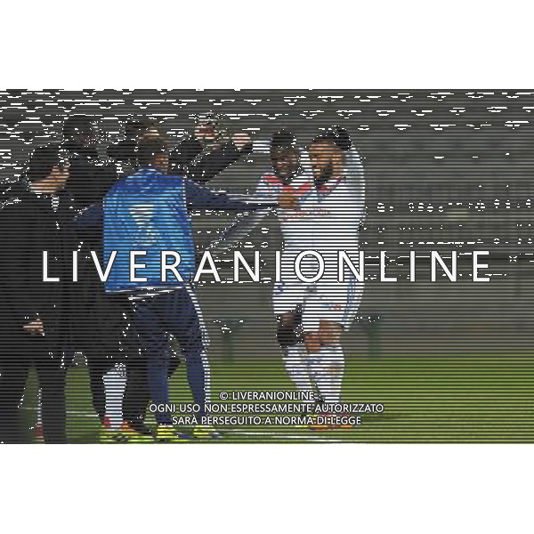 Joie Alexandre LACAZETTE - 18.12.2013 - Lyon / Reims - 1/8Finale - Coupe de la Ligue Photo : Jean Paul Thomas / Icon Sport *** Local Caption *** AG ALDO LIVERANI SAS ONLY ITALY *** Local Caption *** AG ALDO LIVERANI SAS ONLY ITALY