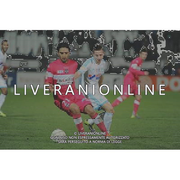 Abel AGUILAR / Florian THAUVIN - 18.12.2013 - Marseille / Toulouse - 1/8Finale Coupe de la Ligue Photo : Gaston Petrelli / Icon Sport AG ALDO LIVERANI SAS ONLY ITALY