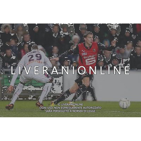 Adrien HUNOU / Maxime POUNDJE - 18.12.2013 - Rennes / Bordeaux - 1/8Finale de Coupe de la Ligue - Photo : Vincent Michel / Icon Sport AG ALDO LIVERANI SAS ONLY ITALY