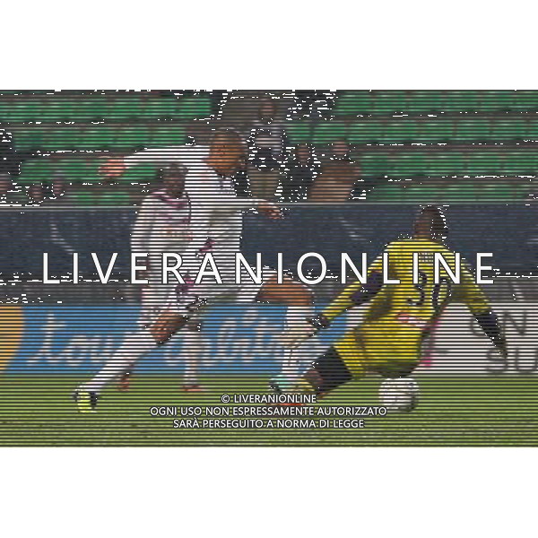 JUSSIE / Cheik NDIAYE - Faute PENALTY- 18.12.2013 - Rennes / Bordeaux - 1/8Finale de Coupe de la Ligue - Photo : Vincent Michel / Icon Sport AG ALDO LIVERANI SAS ONLY ITALY