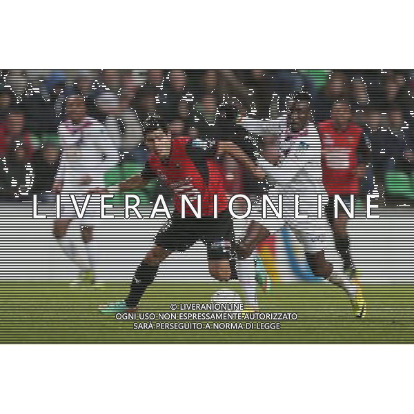 Silvio ROMERO / Ludovic SANE - 18.12.2013 - Rennes / Bordeaux - 1/8Finale de Coupe de la Ligue - Photo : Vincent Michel / Icon Sport AG ALDO LIVERANI SAS ONLY ITALY