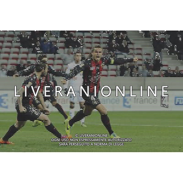 Joie Nemanja PEJCINOVIC - 18.12.2013 - Nice / Sochaux - 1/8Finale Coupe de la Ligue Photo : Olivier Anrigo / Icon Sport AG ALDO LIVERANI SAS ONLY ITALY