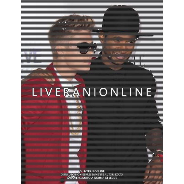 Justin Bieber, Usher at the \'Justin Bieber\'s Believe\' Premiere, Regal Cinemas, Los Angeles, CA 12-18-13 AG ALDO LIVERANI SAS ONLY ITALY
