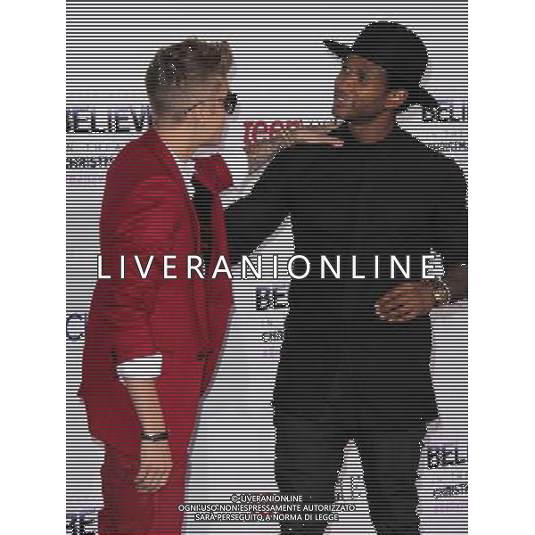 Justin Bieber, Usher at the \'Justin Bieber\'s Believe\' Premiere, Regal Cinemas, Los Angeles, CA 12-18-13 AG ALDO LIVERANI SAS ONLY ITALY