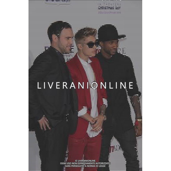 Scooter Braun, Justin Bieber, Usher at the \'Justin Bieber\'s Believe\' Premiere, Regal Cinemas, Los Angeles, CA 12-18-13 AG ALDO LIVERANI SAS ONLY ITALY