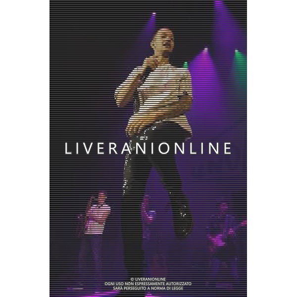 Rizzle Kicks play the Under One Roof Charity Concert on 19/12/2013 at Hammersmith Eventim Apollo, London. The show will raise funds for Kids Company, which works with vulnerable children and young people in London and Bristol. Persons pictured: Harley \'Sylvester\' Alexander-Sule. ©PHOTOHSOT/AGENZIA ALDO LIVERANI SAS - ITALY ONLY - EDITORIAL USE ONLY