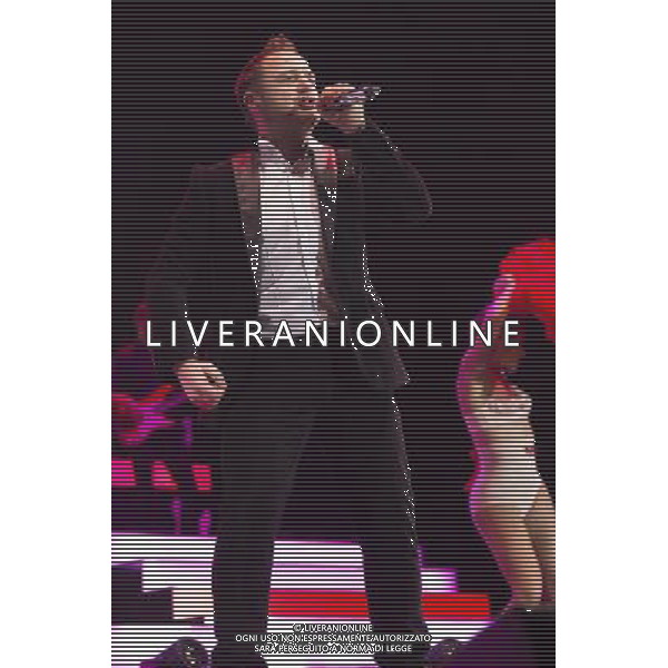 Mikey Graham of Irish boy band Boyzone performs at Manchester Arena on the last night of their BZ20 tour, 22nd December 2013. AG ALDO LIVERANI SAS ONLY ITALY