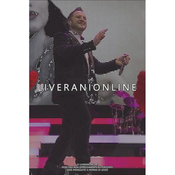 Mikey Graham of Irish boy band Boyzone performs at Manchester Arena on the last night of their BZ20 tour, 22nd December 2013. AG ALDO LIVERANI SAS ONLY ITALY