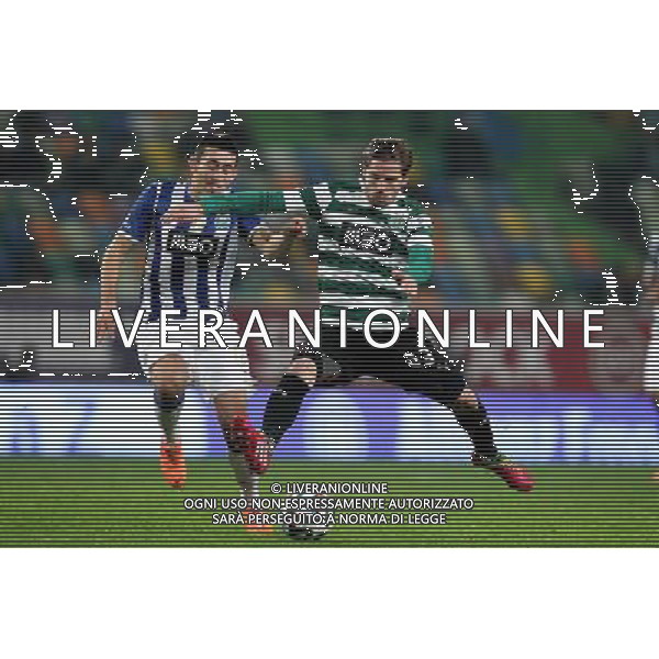 Adrien Silva / Hector Herrera - 29.12.2013 - Sporting / Porto - Coupe de la Ligue 2013/2014 Photo : Carlos Rodrigues / Icon Sport AG ALDO LIVERANI SAS ONLY ITALY