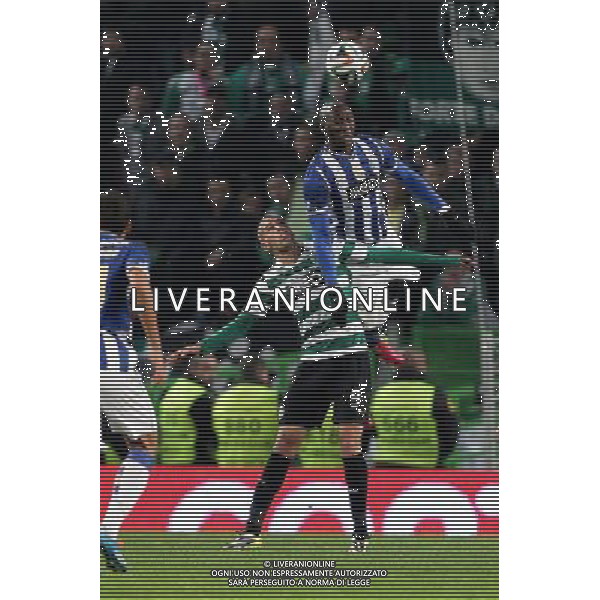 Islam Slimani / Eliaquim Mangala - 29.12.2013 - Sporting / Porto - Coupe de la Ligue 2013/2014 Photo : Carlos Rodrigues / Icon Sport AG ALDO LIVERANI SAS ONLY ITALY