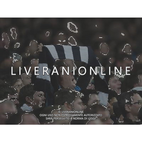 Spurs Fan Photo by Kieran Galvin/CameraSport Football - FA Challenge Cup Third Round - Arsenal v Tottenham Hotspur - Saturday 4th January 2014 - Emirates Stadium - London © CameraSport - 43 Linden Ave. Countesthorpe. Leicester. England. LE8 5PG - Tel: +44 (0) 116 277 4147 - admin@camerasport.com - www.camerasport.com AG ALDO LIVERANI SAS ONLY ITALY