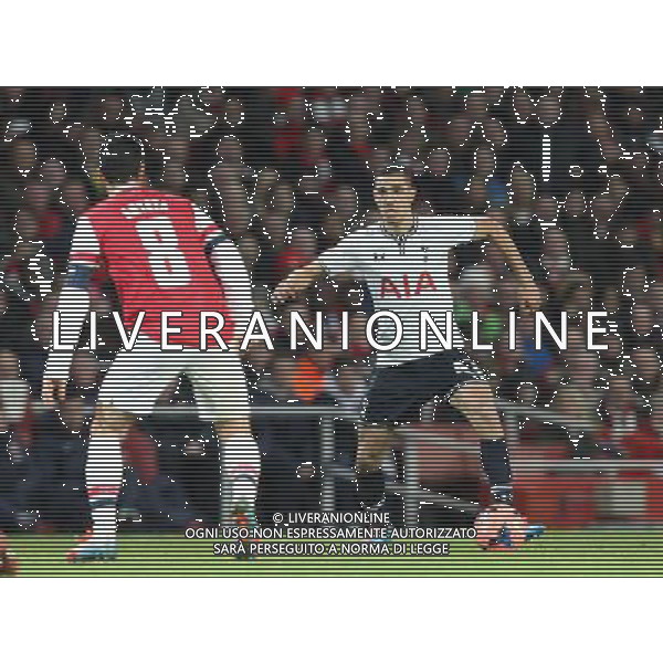 Tottenham Hotspur\'s Nabil Bentaleb in action Photo by Kieran Galvin/CameraSport Football - FA Challenge Cup Third Round - Arsenal v Tottenham Hotspur - Saturday 4th January 2014 - Emirates Stadium - London © CameraSport - 43 Linden Ave. Countesthorpe. Leicester. England. LE8 5PG - Tel: +44 (0) 116 277 4147 - admin@camerasport.com - www.camerasport.com AG ALDO LIVERANI SAS ONLY ITALY