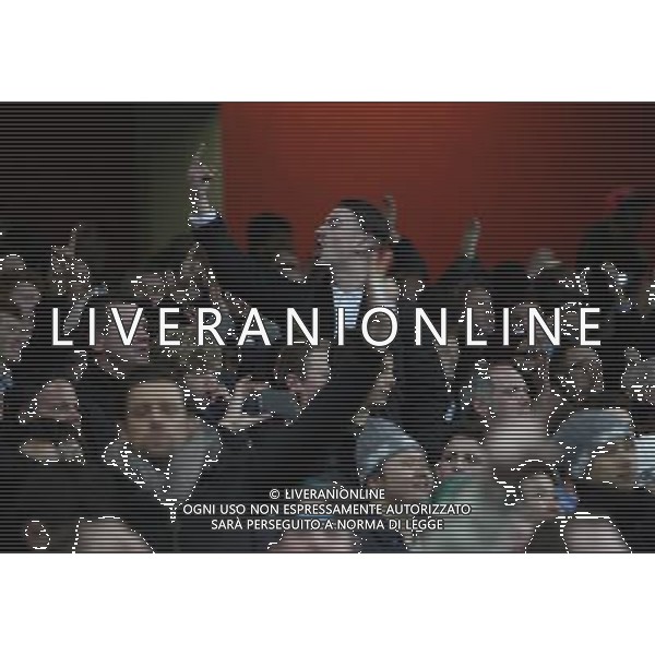 Tottenham Fan Photo by Kieran Galvin/CameraSport Football - FA Challenge Cup Third Round - Arsenal v Tottenham Hotspur - Saturday 4th January 2014 - Emirates Stadium - London © CameraSport - 43 Linden Ave. Countesthorpe. Leicester. England. LE8 5PG - Tel: +44 (0) 116 277 4147 - admin@camerasport.com - www.camerasport.com AG ALDO LIVERANI SAS ONLY ITALY