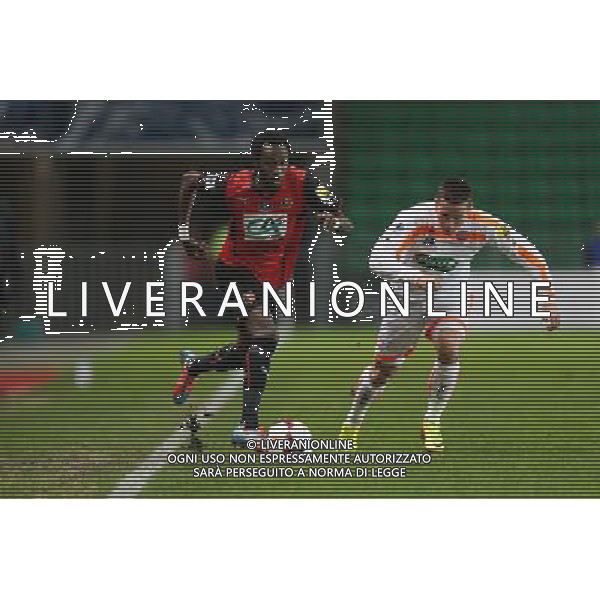 Jonathan PITROIPA / Loris NERY - 04.01.2014 - Rennes / Valenciennes - 32emeFinale Coupe de France - Photo : Vincent Michel / Icon Sport AG ALDO LIVERANI SAS ONLY ITALY