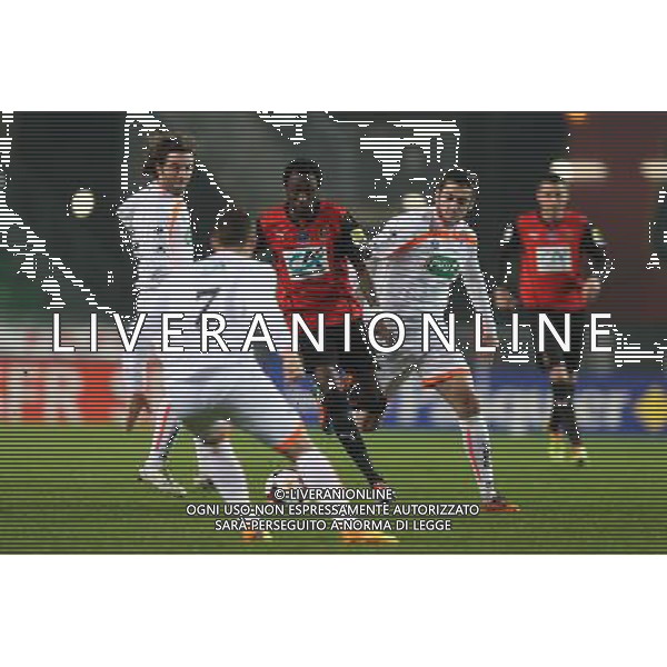 Jonathan PITROIPA / Mario DA SILVA - 04.01.2014 - Rennes / Valenciennes - 32emeFinale Coupe de France - Photo : Vincent Michel / Icon Sport AG ALDO LIVERANI SAS ONLY ITALY