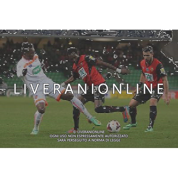 Jonathan PITROIPA / Romain ALESSANDRINI / Jean Christophe BAHEBECK - 04.01.2014 - Rennes / Valenciennes - 32emeFinale Coupe de France - Photo : Vincent Michel / Icon Sport AG ALDO LIVERANI SAS ONLY ITALY