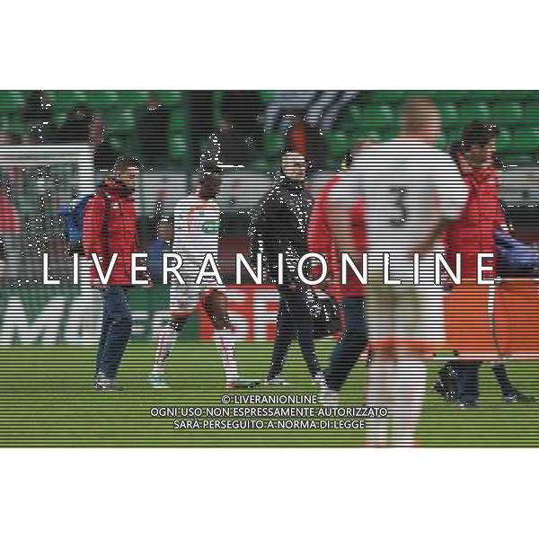 BLESSURE Jean Christophe BAHEBECK - 04.01.2014 - Rennes / Valenciennes - 32emeFinale Coupe de France - Photo : Vincent Michel / Icon Sport AG ALDO LIVERANI SAS ONLY ITALY