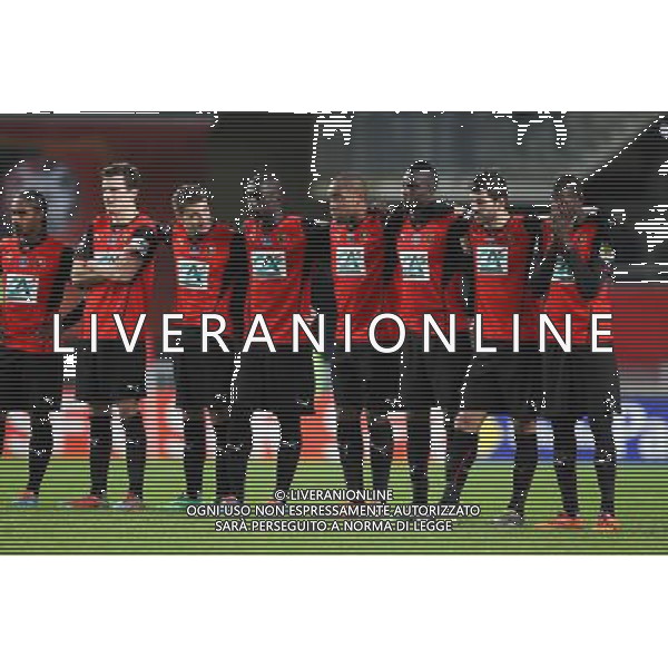 Equipe Rennes - 04.01.2014 - Rennes / Valenciennes - 32emeFinale Coupe de France - Photo : Vincent Michel / Icon Sport AG ALDO LIVERANI SAS ONLY ITALY