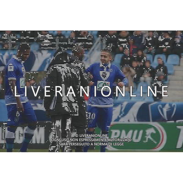 Djibril CISSE / Ryad BOUDEBOUZ - 05.01.2014 - Bastia / Evian Thonon - 32emeFinale Coupe de France - Photo : Michel Maestracci / Icon Sport AG ALDO LIVERANI SAS ONLY ITALY
