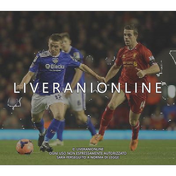 ANTON ROGERS \' JORDAN HENDERSON LIVERPOOL V OLDHAM ATHLETIC LIVERPOOL V OLDHAM ATHLETIC BUDWEISER FA CUP 3RD ROUND ANFIELD, LIVERPOOL, ENGLAND 05 January 2014 GAT77320 WARNING! This Photograph May Only Be Used For Newspaper And/Or Magazine Editorial Purposes. May Not Be Used For Publications Involving 1 player, 1 Club Or 1 Competition Without Written Authorisation From Football DataCo Ltd. For Any Queries, Please Contact Football DataCo Ltd on +44 (0) 207 864 9121 AG ALDO LIVERANI SAS ONLY ITALY