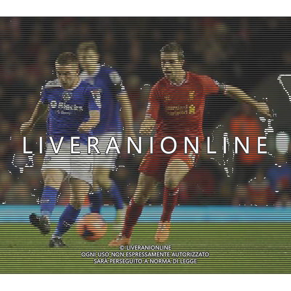 ANTON ROGERS \' JORDAN HENDERSON LIVERPOOL V OLDHAM ATHLETIC LIVERPOOL V OLDHAM ATHLETIC BUDWEISER FA CUP 3RD ROUND ANFIELD, LIVERPOOL, ENGLAND 05 January 2014 GAT77319 WARNING! This Photograph May Only Be Used For Newspaper And/Or Magazine Editorial Purposes. May Not Be Used For Publications Involving 1 player, 1 Club Or 1 Competition Without Written Authorisation From Football DataCo Ltd. For Any Queries, Please Contact Football DataCo Ltd on +44 (0) 207 864 9121 AG ALDO LIVERANI SAS ONLY ITALY