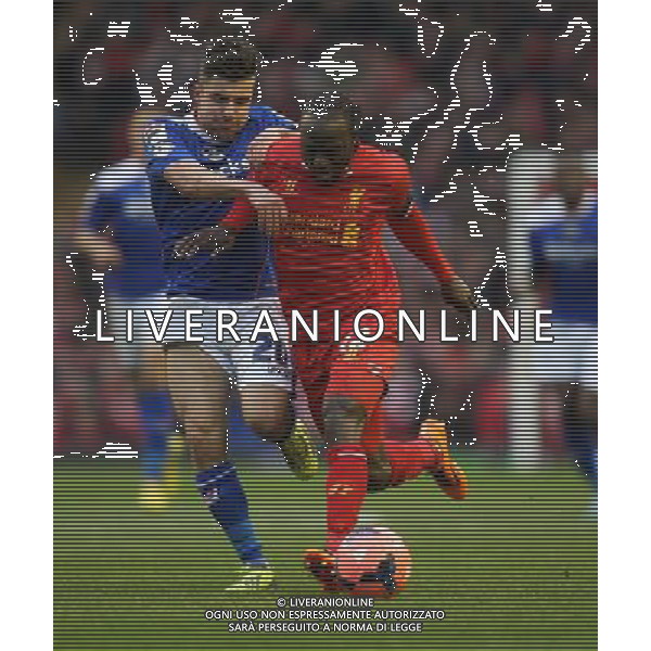MICHAEL PETRASSO \' VICTOR MOSES LIVERPOOL V OLDHAM ATHLETIC LIVERPOOL V OLDHAM ATHLETIC BUDWEISER FA CUP 3RD ROUND ANFIELD, LIVERPOOL, ENGLAND 05 January 2014 GAT77311 WARNING! This Photograph May Only Be Used For Newspaper And/Or Magazine Editorial Purposes. May Not Be Used For Publications Involving 1 player, 1 Club Or 1 Competition Without Written Authorisation From Football DataCo Ltd. For Any Queries, Please Contact Football DataCo Ltd on +44 (0) 207 864 9121 AG ALDO LIVERANI SAS ONLY ITALY
