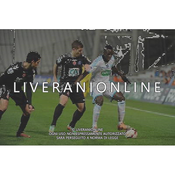 Benjamin MENDY - 05.01.2014 - Marseille / Reims - 32emeFinale Coupe de France - Photo : Gaston Petrelli / Icon Sport AG ALDO LIVERANI SAS ONLY ITALY