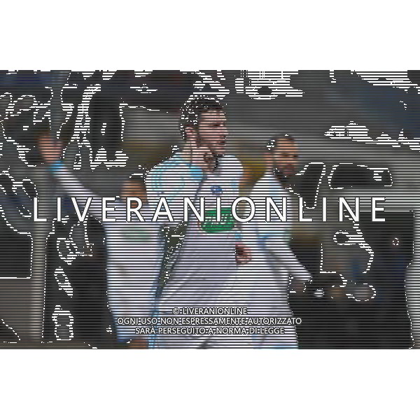 Joie Andre Pierre GIGNAC - 05.01.2014 - Marseille / Reims - 32emeFinale Coupe de France Photo : Gaston Petrelli / Icon Sport AG ALDO LIVERANI SAS ONLY ITALY