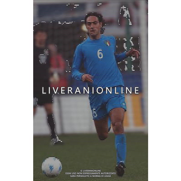 NAZIONALE ITALIANA CALCIO 2001 NELLLLA FOTO NESTA ALESSANDRO FOTO ALDO LIVERANI