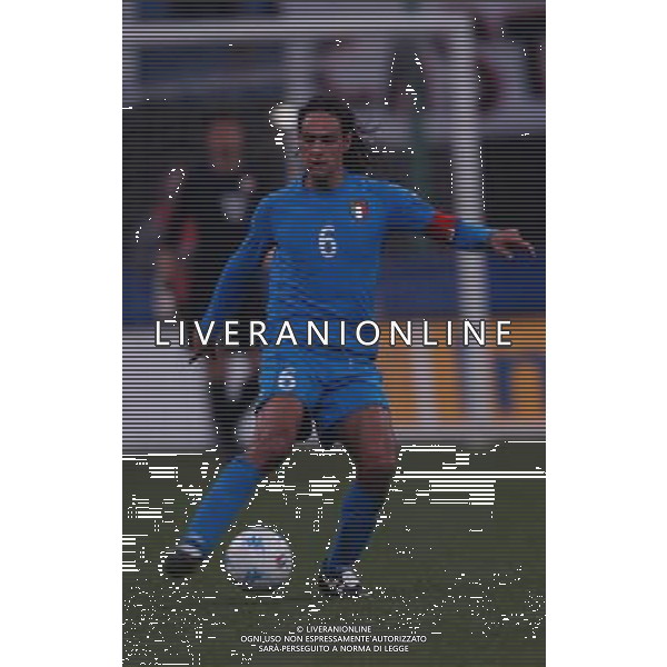 NAZIONALE ITALIANA CALCIO 2001 NELLLLA FOTO NESTA ALESSANDRO FOTO ALDO LIVERANI