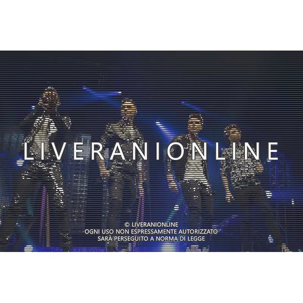 Boy Band Union J perform live at Liverpool Arena, Liverpool, England, 6th January 2014. AG ALDO LIVERANI SAS ONLY ITALY
