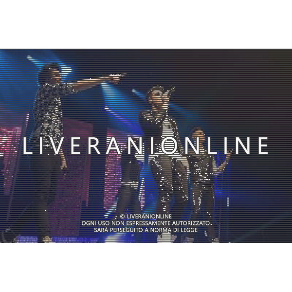 Boy Band Union J perform live at Liverpool Arena, Liverpool, England, 6th January 2014. AG ALDO LIVERANI SAS ONLY ITALY