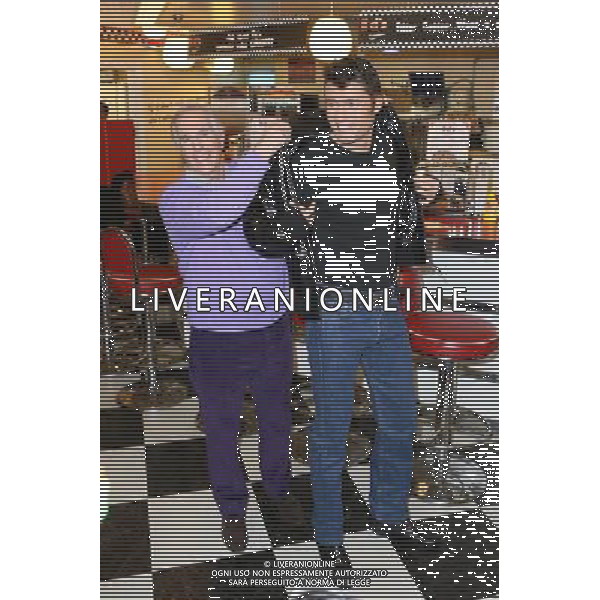 Henry Winkler, Ben Freeman at a photocall for\'Happy Days\' The Musical at Ed\'s Easy Diner in Soho AG ALDO LIVERANI SAS ONLY ITALY