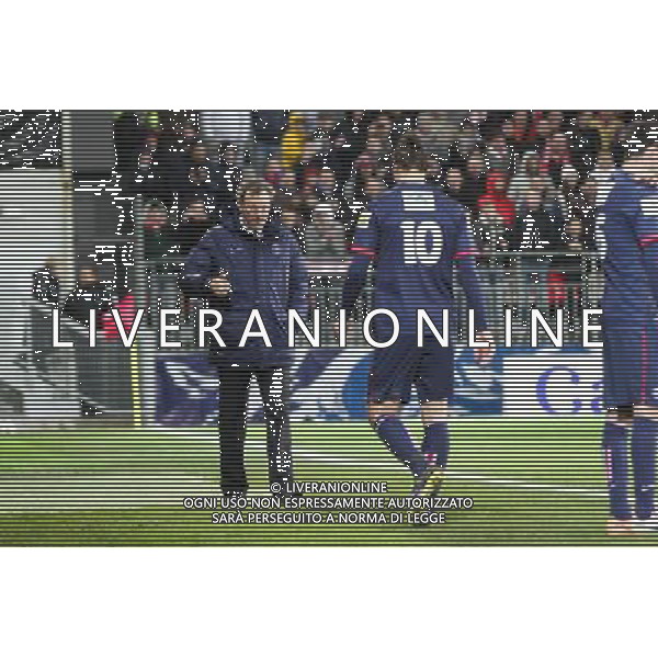 Laurent BLANC / Zlatan IBRAHIMOVIC - 08.01.2014 - Brest / Paris Saint Germain - 32emeFinale Coupe de France Photo : Maxime Kerriou / Icon Sport AG ALDO LIVERANI SAS ONLY ITALY