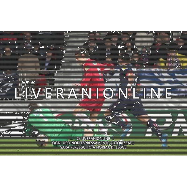 Nicolas DOUCHEZ / Nicolas VERDIER - 08.01.2014 - Brest / Paris Saint Germain - 32emeFinale Coupe de France Photo : Maxime Kerriou / Icon Sport AG ALDO LIVERANI SAS ONLY ITALY