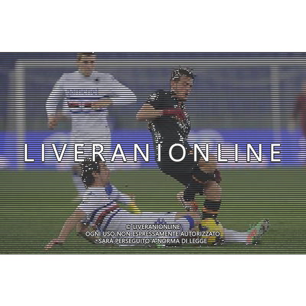 Roma - 09/01/2014 - Stadio Olimpico - TIM CUP 2013-2014 - Ottavi di finale - Roma vs Sampdoria - nella foto: castellini e florenzi / Ph. Fabrizio Corradetti - Ag. Aldo Liverani sas AG ALDO LIVERANI SAS
